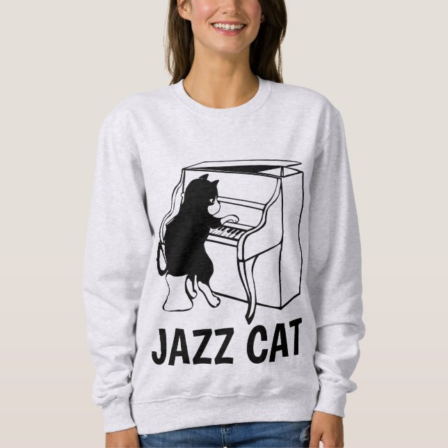 JAZZ PIANO CAT T-shirts (Front)