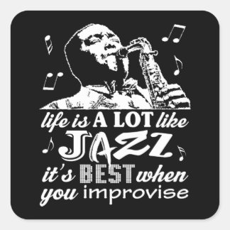 Jazz Quotes - Music Stickers