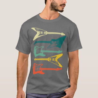 Jazz Retro Guitar Pick Vintage T-Shirt