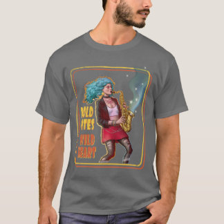 Jazz Rock Girl Power – Saxophone Player T-Shirt