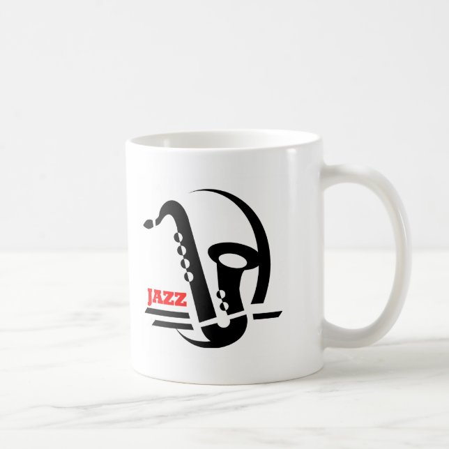 Jazz Sax Coffee Mug (Right)
