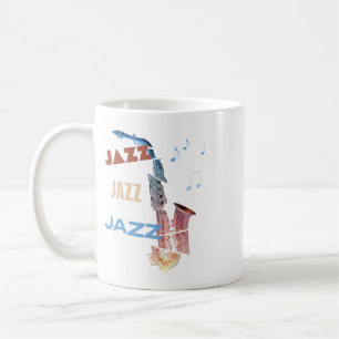 Jazz Saxophone Modern Art Coffee Mug