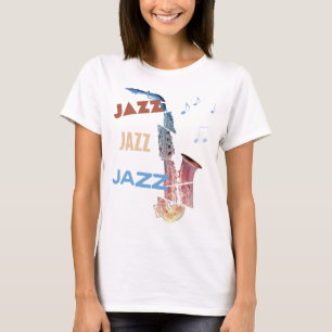 Jazz Saxophone Modern Art T-Shirt