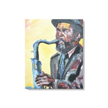 Jazz Saxophonist Neo-Expressionist