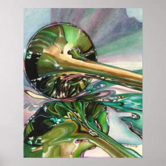 Jazz Shine Watercolor Print