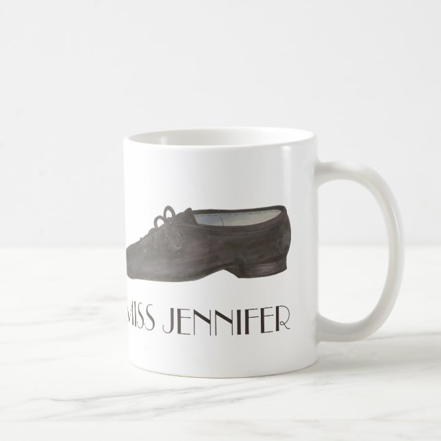 Jazz Shoe Dance Teacher Personalized Choreographer Coffee Mug (Right)