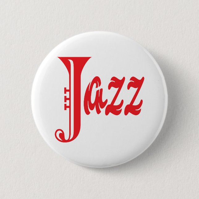 Jazz sign 2 inch round button (Front)