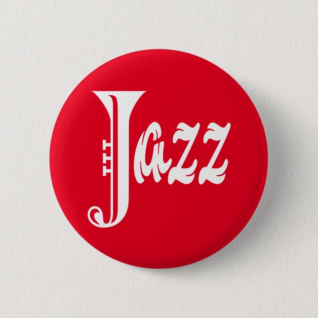 Jazz sign 2 inch round button (Front)