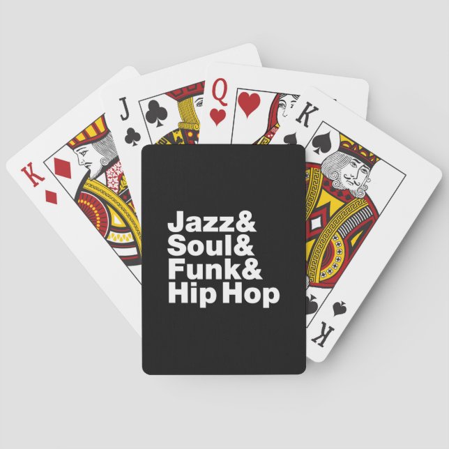 Jazz & Soul & Funk & Hip Hop Playing Cards (Back)