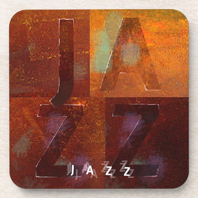 Jazz (“Squares” Design) Coaster (Front)