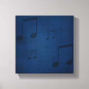 Jazz sur la copie de toile enveloppée par bleu
