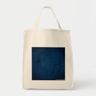 Jazz sur le sac fourre-tout bleu à épicerie
