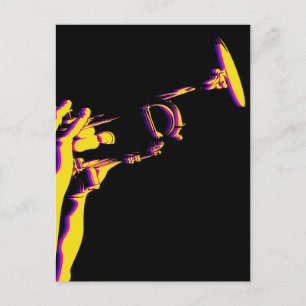 Jazz Trumpet Player Postcard