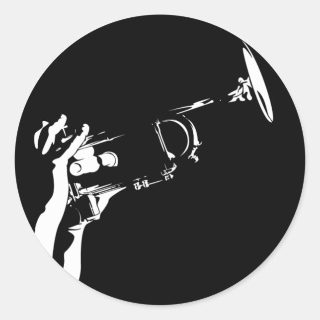 Jazz Trumpet Player Sticker Sheet (Front)