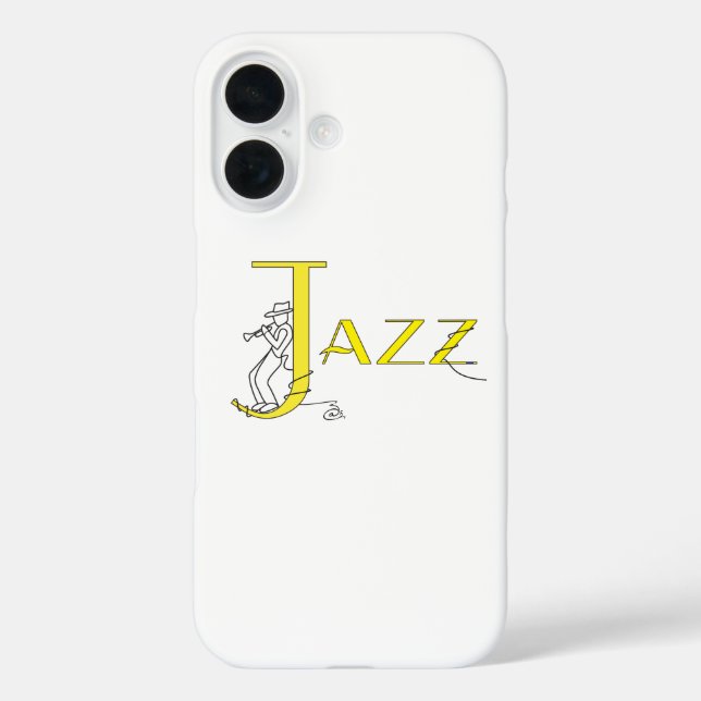 Jazz Trumpet Yellow Phone Case (Back)