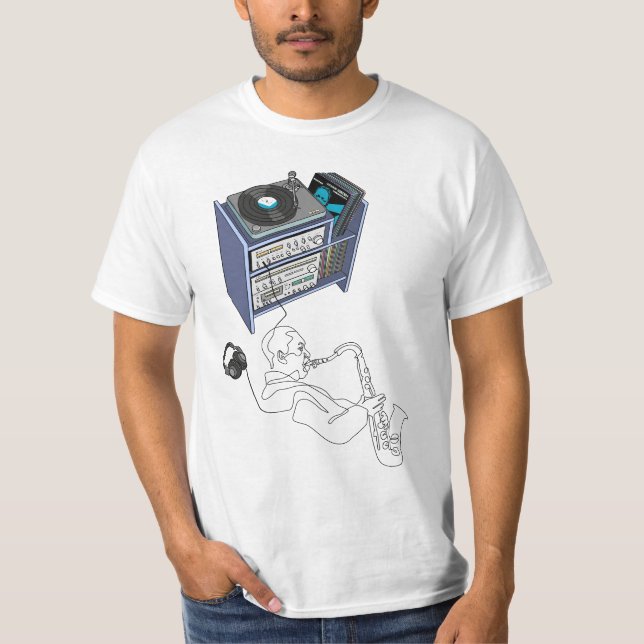 Jazz Vinyl Blues  T-Shirt (Front)