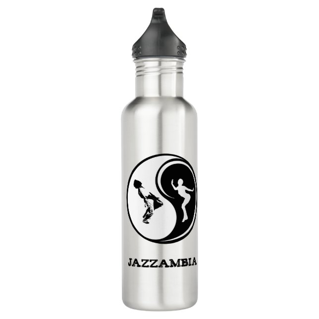 Jazzambia Yin Yang Water Bottle 24 oz (Right)