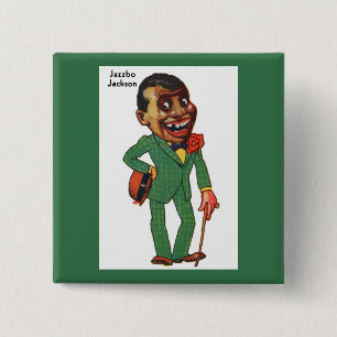 Jazzbo Jackson 2 Inch Square Button