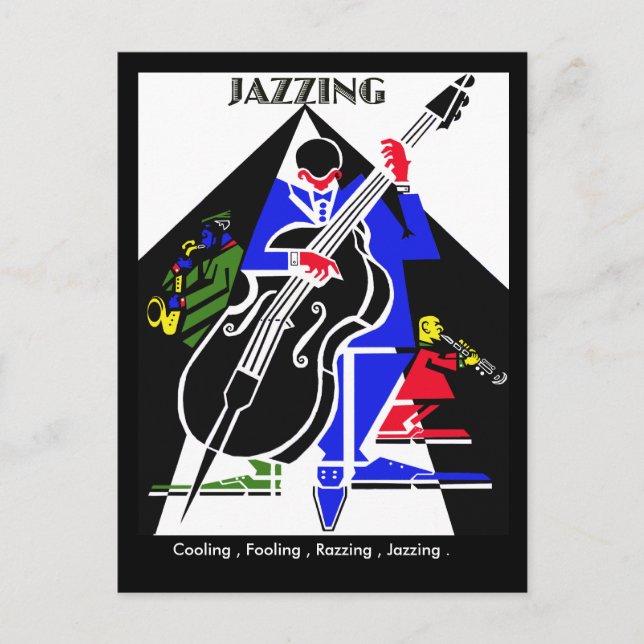 JAZZING.. POSTCARD (Front)