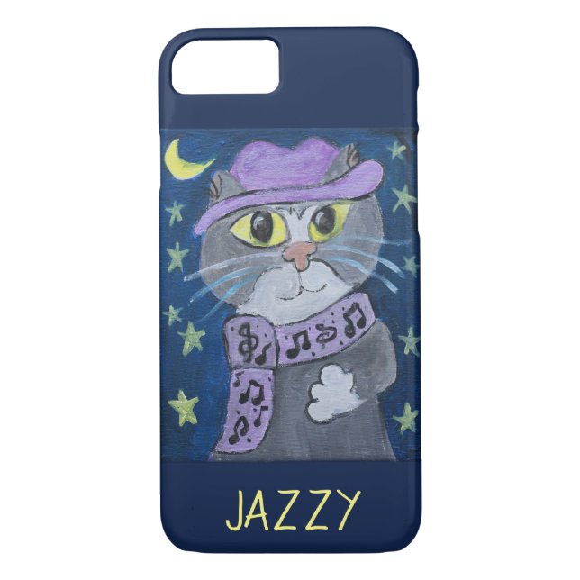 Jazzy Cat Painting Case-Mate iPhone Case (Back)