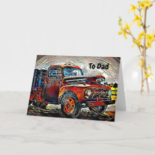Jazzy Classic Truck Fathers Day Card