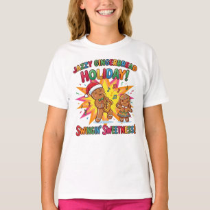 Jazzy Gingerbread Holiday T-Shirt – Musical Christ