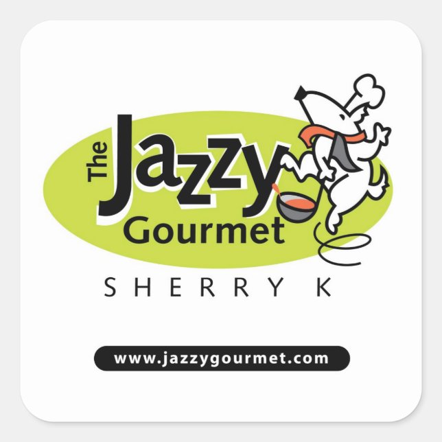 Jazzy Gourmet Stickers (Front)