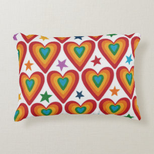 Jazzy Heart Print Pillow