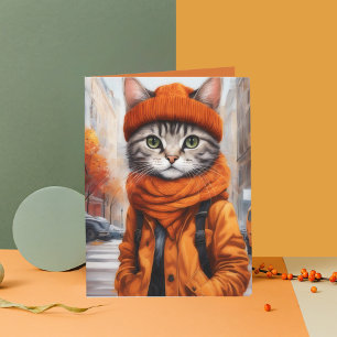 Jazzy Kitty - October Vibes Card