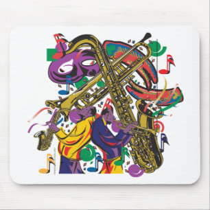 JAZZY Mardis Gras Mouse Pad