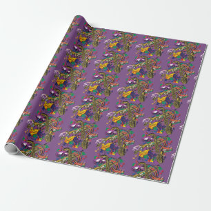 Jazzy New Orleans Music Fest Wrapping Paper