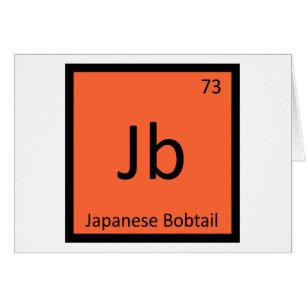 Jb - Élément du tableau périodique du chat Japanes