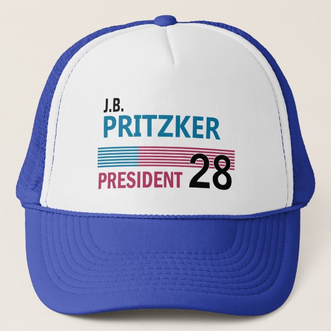 JB Pritzker 2028 Trucker Hat (Front)
