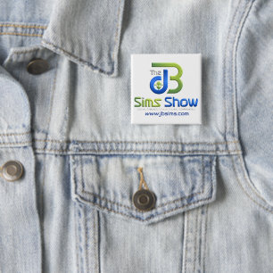 "JB Sims Show Unity Square Button - Collectable Pi