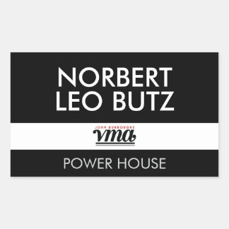 JBHS VMA Black Background with White ALL CAPS Font Sticker