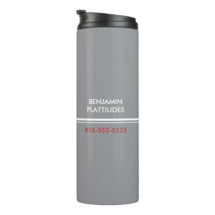 JBHS VMA Black with White Logo Customizable Thermal Tumbler