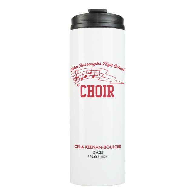 JBHS VMA Personalized Name with Custom Choir Thermal Tumbler (Front)
