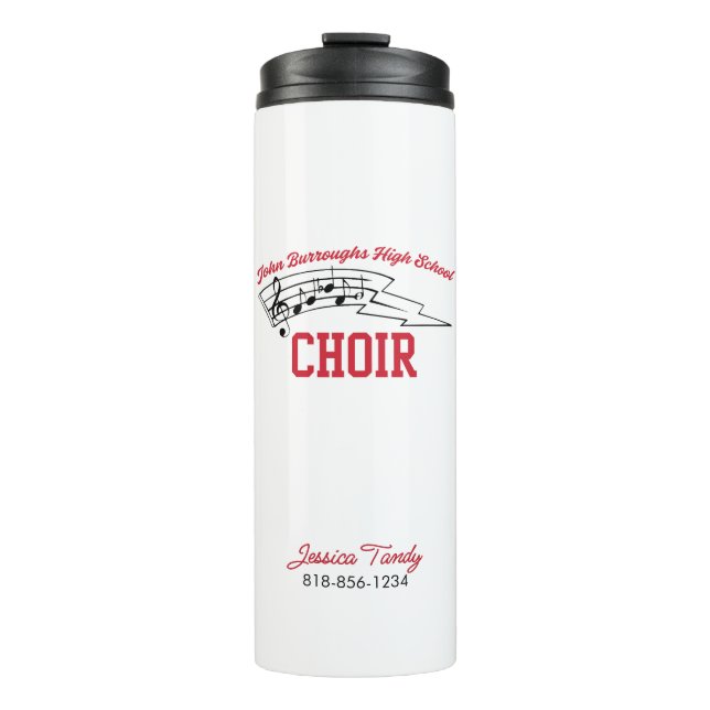 JBHS VMA Personalized Name with Custom Choir Thermal Tumbler (Front)