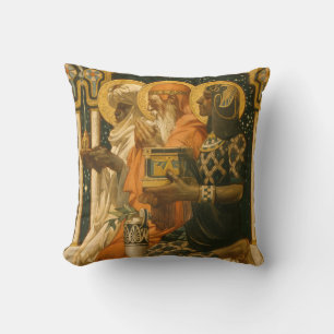 JC Leyendecker Three Wise Men Vintage Christmas Throw Pillow