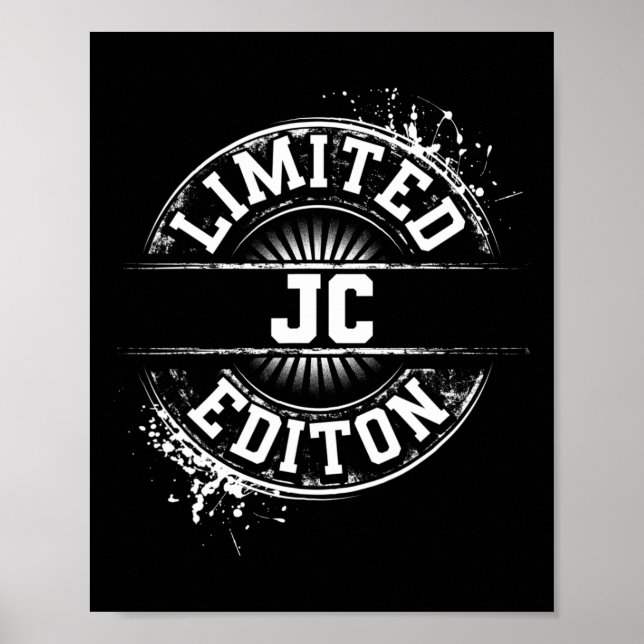 Jc Limited Edition Funny Personalized Name Joke Gi Poster (Front)