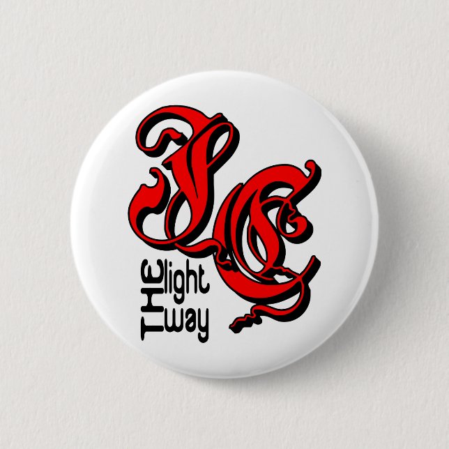 JC The Way Christian 2 Inch Round Button (Front)