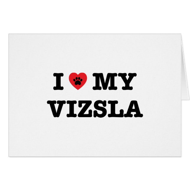 J'Coeur Mes Vizsla (Devant Horizontal)