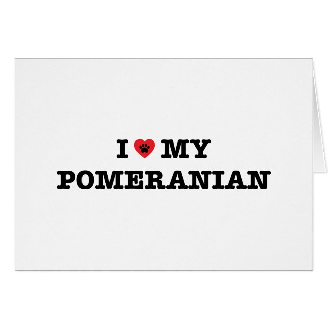 J'Coeur Mon Poméranien (Devant horizontal)