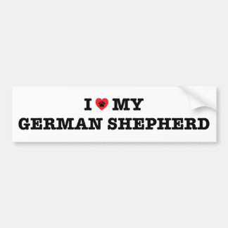 J'Coeur Mon Sticker berger allemand