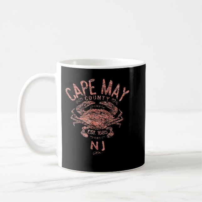 JCombs Cape May County, NJ, Atlantic Blue Crab  Coffee Mug (Left)