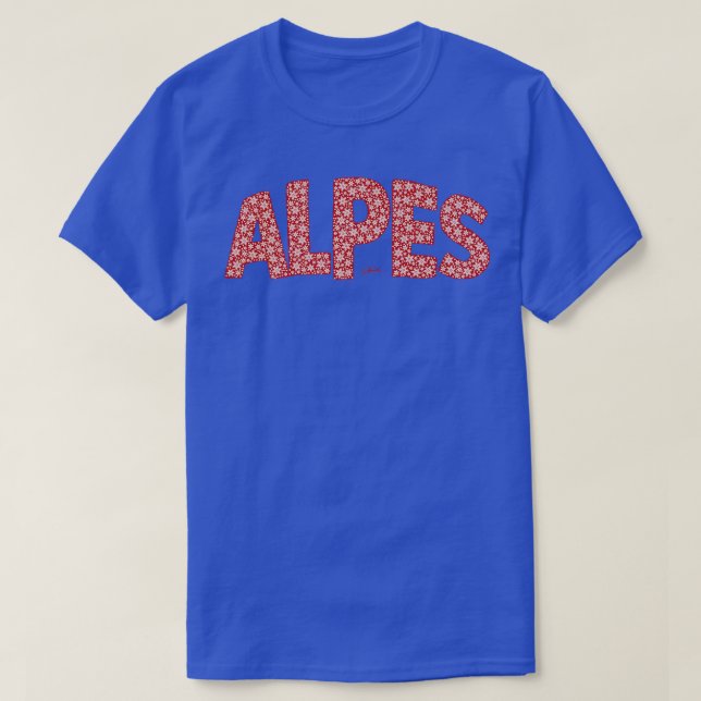 JCombs French Alps with Snow  T-Shirt (Design Front)
