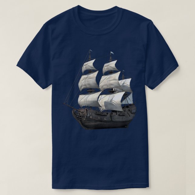 JCombs Galleon Sailing Ship  T-Shirt (Design Front)
