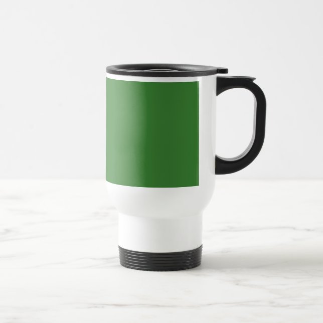JD Green Acrylic TEMPLATE Blank DIY add TEXT PHOTO Travel Mug (Right)