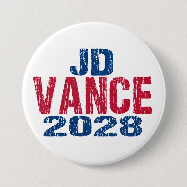 JD Vance 2028 (dis) 3 Inch Round Button (Front)