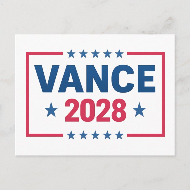 JD Vance 2028 Postcard (Front)
